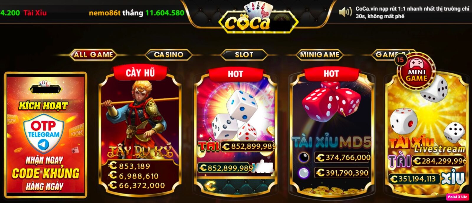 Coca club | Cập nhật link chơi mới coca.club 2022 3 Game mới khuyến mãi mới tại coca club