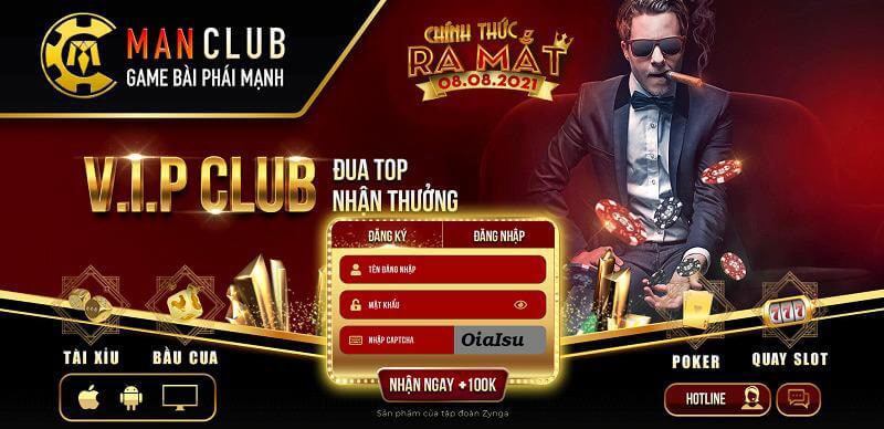 Man club - được coi là cổng game bài trực tuyến hoạt động thành công nhất hiện nay