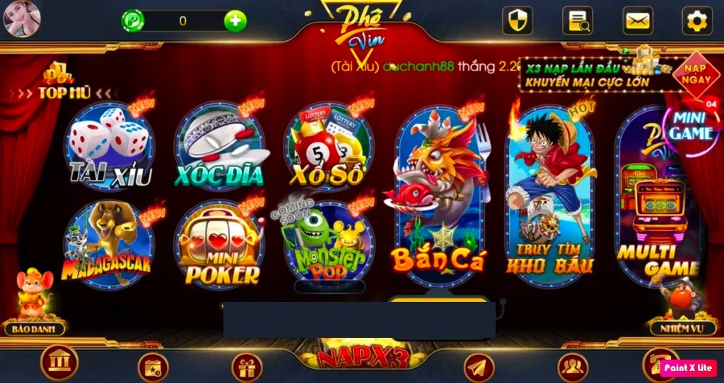 Phê vin | Phê vin club - Đổi thưởng cực phê, chơi game cực dễ 2023 2 Thiết kế bắt mắt, hiệu ứng sinh động là ấn tượng đầu tiên