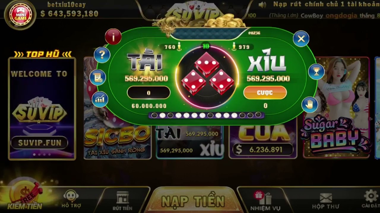 Suvip | Suvip club - Game bài chất lượng số 1 đến từ Macau 3 Kho game đổi thưởng đa dạng