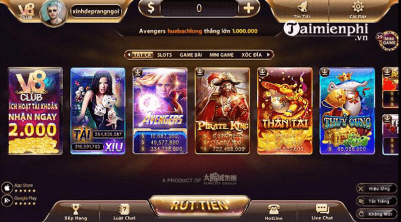 V8 Club đã giới thiệu đến người chơi một nền tảng game đánh bài hiện đại