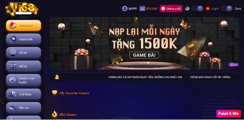 Ưu đãi người chơi mới vi68 fun
