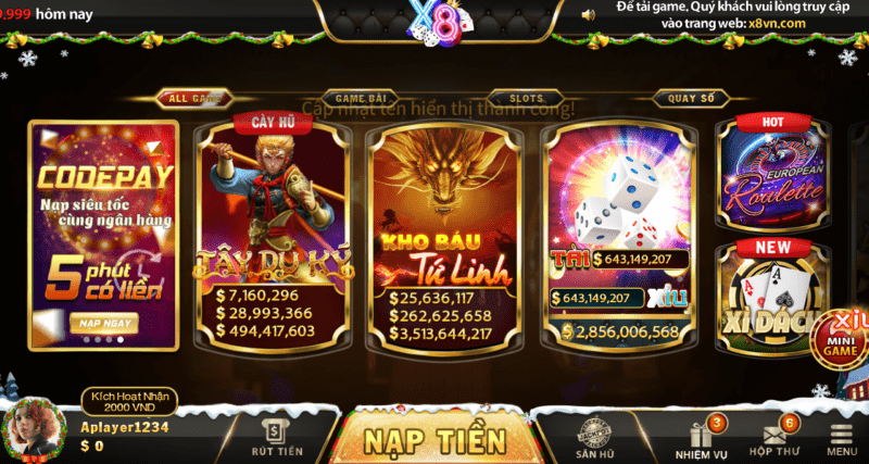 X8 club | Link tải x8 club apk - Game bài đổi thưởng siêu uy tín 2 Hệ thống kho game đặc sắc