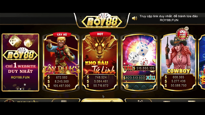 Roy88 Fun – Là một trong các cổng game đổi thưởng trực tuyến lớn trên thế giới.