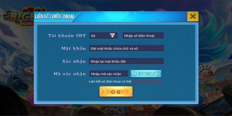 Bigboss – Thiên đường giải trí đẳng cấp bậc nhất thị trường 6 Các bước đăng ký tài khoản chơi game cực chi tiết