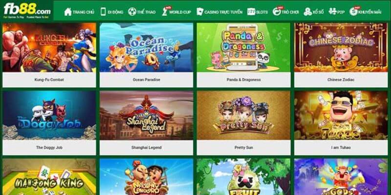 Fb88 – Nhà Cái Cá Cược Thể Thao Đẳng Cấp 5 Sao Quốc Tế 2023 3 Kho game khủng với hàng ngàn con game chất lượng tại nhà cái