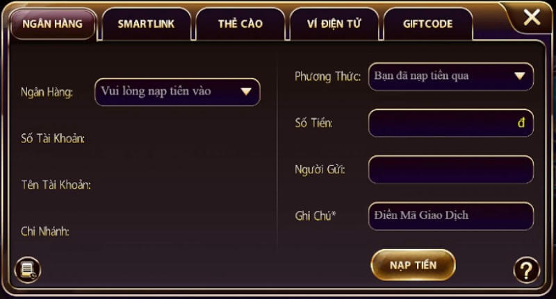 Sunwin tài xỉu - Điểm hẹn giải trí cho bạn thỏa mãn đam mê 6 Quy trình nạp tiền tại cổng game