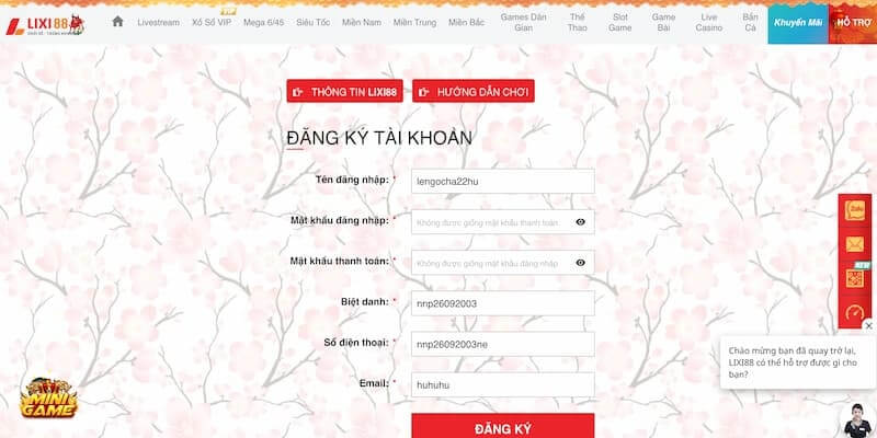 Lixi888 - Nhà cái dẫn đầu xu hướng cá cược Châu Á HOT nhất 2023 6 Đăng ký tài khoản siêu nhanh nhận ngàn ưu đãi lớn