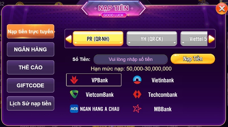 VB777 - Cổng game đổi thưởng tiền thật đáng trải nghiệm nhất 2023 7 Gửi tiền vào ví game nhanh gọn, cực dễ
