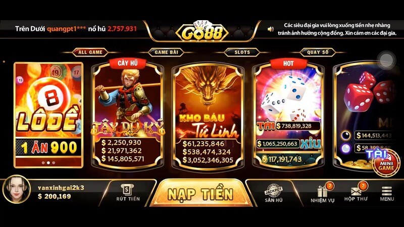 Hướng dẫn cách tải Go88 chi tiết cho tân cực thủ 4 Kho game với hàng ngàn tựa game cá cược hấp dẫn