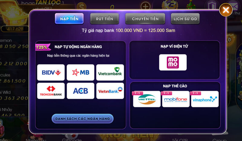 Sam86 - Điểm vui chơi giải trí bất tận HOT nhất mọi thời đại 7 Nạp tiền an toàn - nhanh chóng để thỏa sức trải nghiệm game