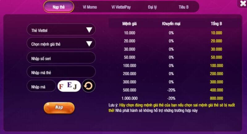 Bay247 - Cổng game đổi thường online Hot nhất mọi thời đại 5 Nạp tiền cược để nhận ngay ưu đãi khủng tại cổng game