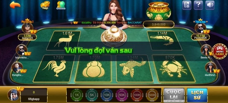 Bầu cua 68 game bài - Trò chơi dân gian hấp dẫn, giải trí cao 2 Bầu cua tại 68 game bài thu hút rất nhiều người chơi