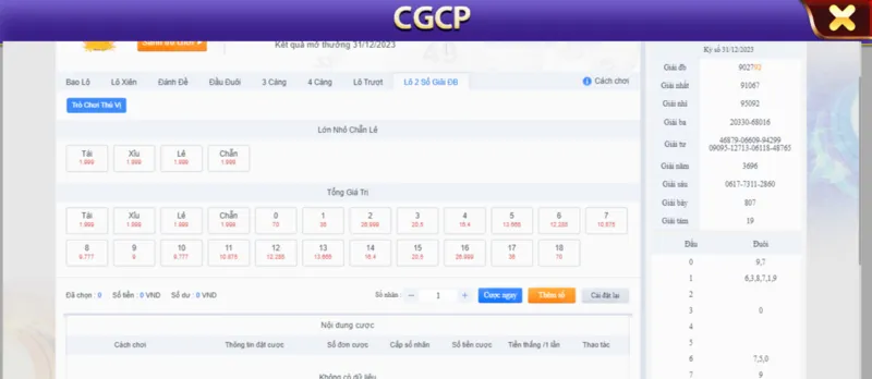 Lô đề 68 game bài - Sảnh game rinh tiền dễ dàng 4 Tham gia đánh lô 2D trúng thưởng cao