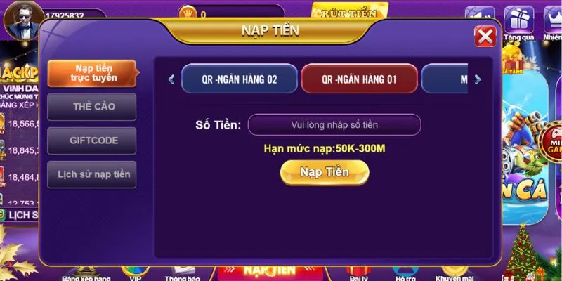 Xóc đĩa 68 game bài - Top game xanh chín có lượt chơi cao nhất 5 Nạp tiền vào tài khoản để tiếp tục chơi game