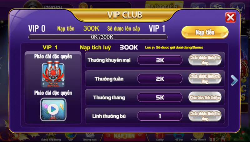 Khuyến mãi 68 game bài - Chương trình ưu đãi hàng chục triệu 6 Tặng thưởng cho thành viên vip